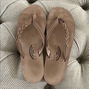 Barely worn!! Rainbow Flip Flops